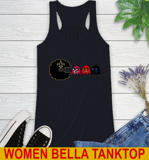 New Orleans Saints NFL Football Pac Man Champion Racerback Tank 10