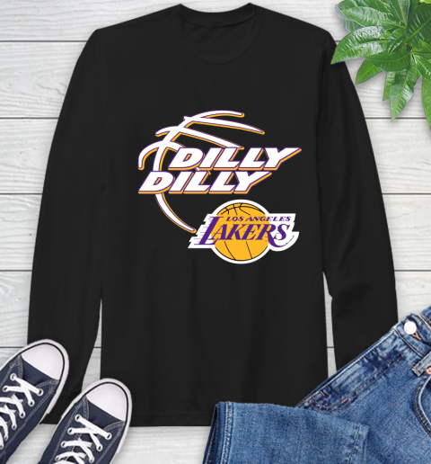 NBA Los Angeles Lakers Dilly Dilly Basketball Sports Long Sleeve T-Shirt 2