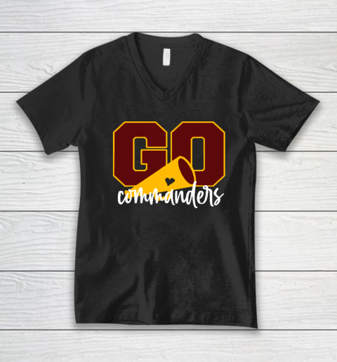 Go Cheer Commanders V-Neck T-Shirt