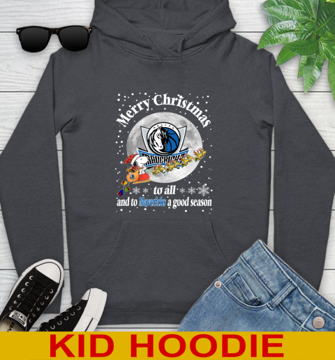 Dallas Mavericks Merry Christmas To All And To Mavericks A Good Season NBA Basketball Sports Youth Hoodie 9