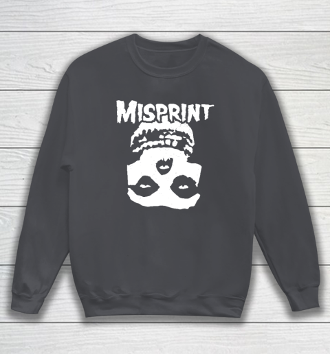 Misprint Skull Funny Misfit Sweatshirt 3