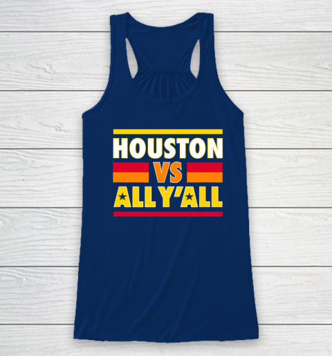Houston Vs. All Y'all  Houston Baseball Racerback Tank 4