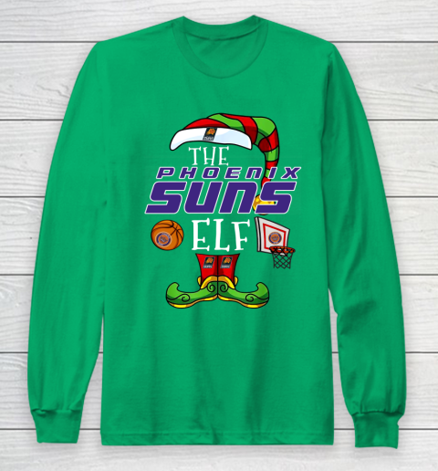 Phoenix Suns Christmas ELF Funny NBA Long Sleeve T-Shirt 4