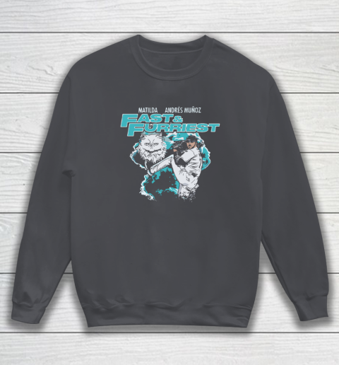 Matilda & Andres Muñoz Fast & Furriest Mariners Sweatshirt 3