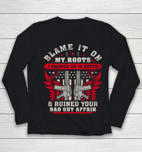 Veteran Showed Up In Boots Youth Long Sleeve
