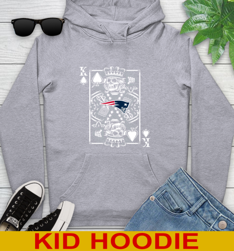 New England Patriots NFL Football The King Of Spades Death Cards Shirt Youth Hoodie 6