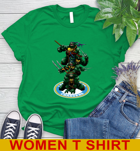 NFL Football Los Angeles Chargers Teenage Mutant Ninja Turtles Shirt Women's T-Shirt 6