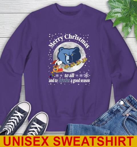 Memphis Grizzlies Merry Christmas To All And To Grizzlies A Good Season NBA Basketball Sports Sweatshirt 4