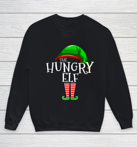The Hungry Elf Family Matching Group Christmas Gift Funny Youth Sweatshirt