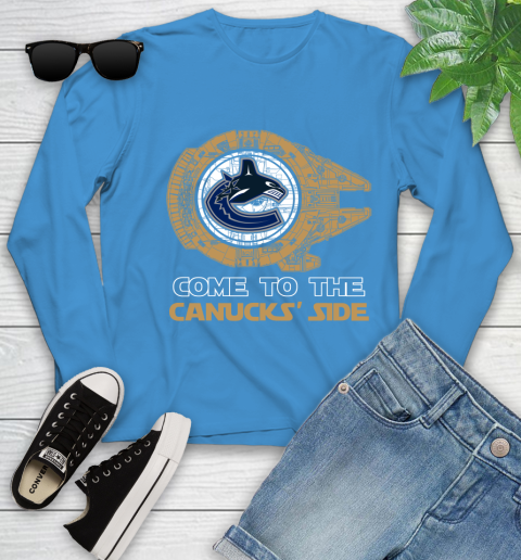 NHL Come To The Vancouver Canucks Wars Hockey Sports Youth Long Sleeve 8