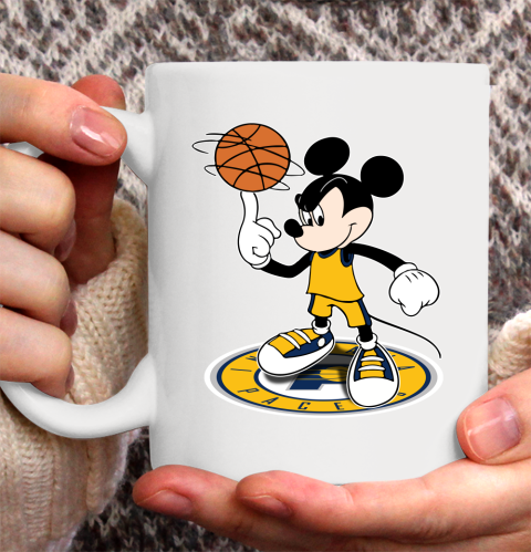 NBA Basketball Indiana Pacers Cheerful Mickey Disney Shirt Ceramic Mug 15oz 2