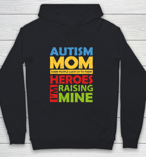 Mother's Day Funny Gift Ideas Apparel  Autism Awareness Mom I Youth Hoodie