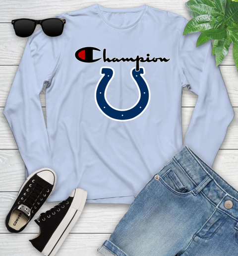NFL Football Indianapolis Colts Champion Shirt Youth Long Sleeve 6