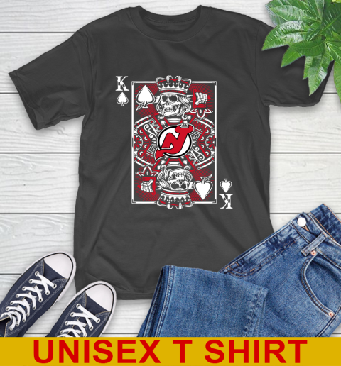 New Jersey Devils NHL Hockey The King Of Spades Death Cards Shirt T-Shirt