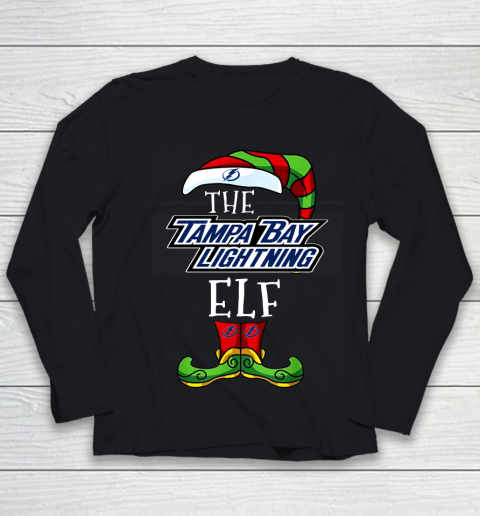 Tampa Bay Lightning Christmas ELF Funny NHL Youth Long Sleeve