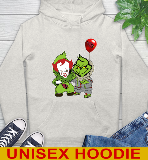Arizona Cardinals Baby Pennywise Grinch Christmas NFL Football Hoodie 12