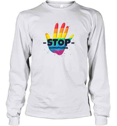 Stop Homophobia Illustration Youth Long Sleeve