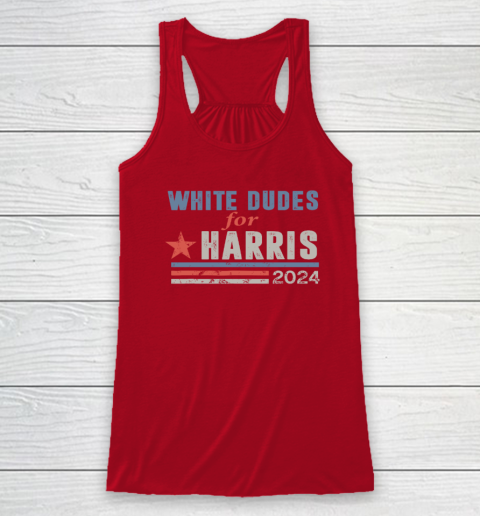 White Dudes For Kamala Harris Racerback Tank 3