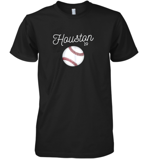 Houston Baseball Shirt Astro Number 19 and Giant Ball Premium Men's T-Shirt
