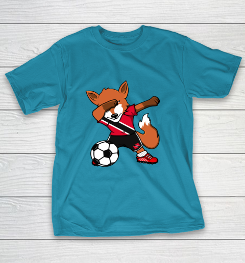 Dabbing Fox Trinidad and Tobago Soccer Fans Jersey Football T-Shirt 20