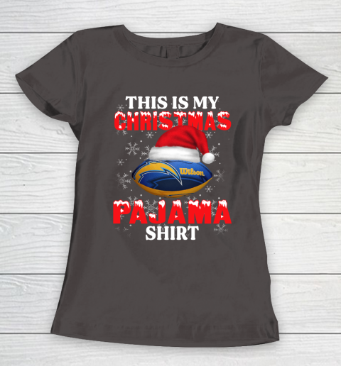 Los Angeles Chargers This Is My Christmas Pajama Shirt NFL Women's T-Shirt 7