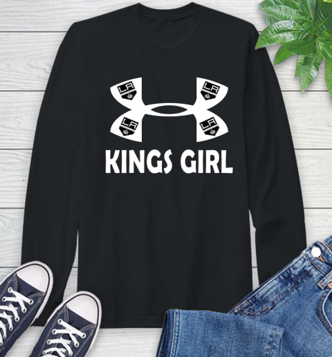 NHL Los Angeles Kings Girl Under Armour Hockey Sports Long Sleeve T-Shirt