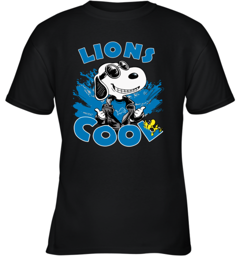 Detroit Lions Snoopy Joe Cool We're Awesome Youth T-Shirt