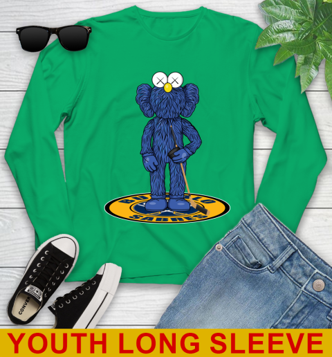 NHL Hockey Buffalo Sabres Kaws Bff Blue Figure Shirt Youth Long Sleeve 7
