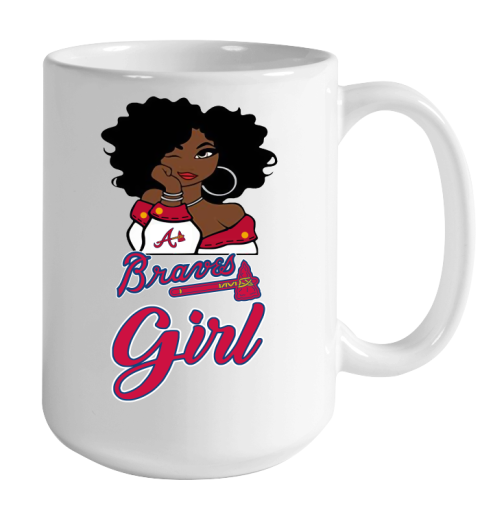 Atlanta Braves Girl MLB Color Changing Mug 15oz 2