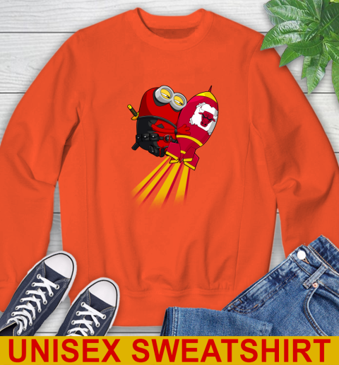 NBA Basketball Chicago Bulls Deadpool Minion Marvel Shirt Sweatshirt 3