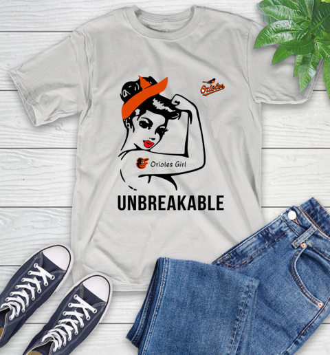 MLB Baltimore Orioles Girl Unbreakable Baseball Sports T-Shirt