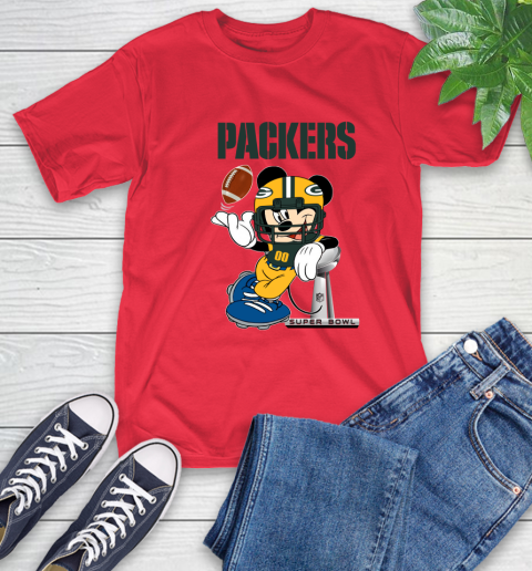 NFL Green Bay Packers Mickey Mouse Disney Super Bowl Football T Shirt T-Shirt 10
