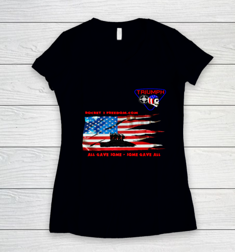 Rocket 3 Freedom Women's V-Neck T-Shirt