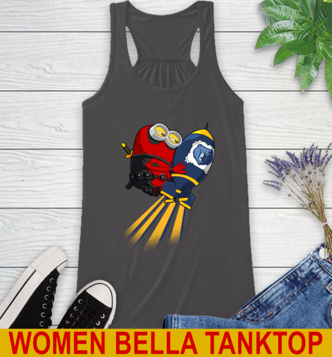 NBA Basketball Memphis Grizzlies Deadpool Minion Marvel Shirt Racerback Tank - Image 11