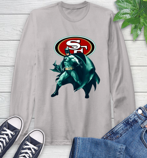 NFL Batman Football Sports San Francisco 49ers Long Sleeve T-Shirt 12