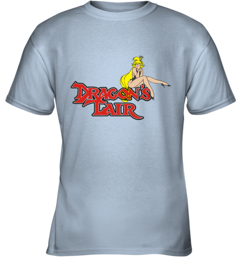 qzjo dragons lair daphne baseball shirts youth t shirt 26 front light blue