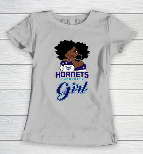 Charlotte Hornets Girl NBA Women's T-Shirt 6