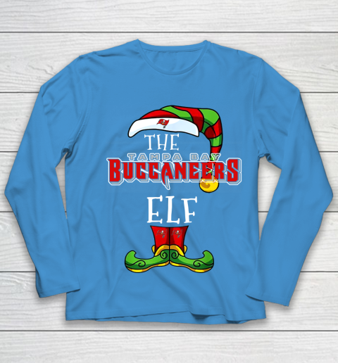 Tampa Bay Buccaneers Christmas ELF Funny NFL Youth Long Sleeve 5
