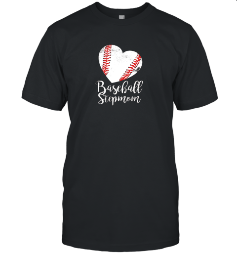 Womens Baseball Step Mom Shirt Mother's Day Gifts Unisex Jersey Tee