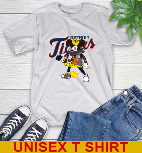 Detroit Tigers MLB Baseball Mickey Peace Sign Sports T-Shirt 12