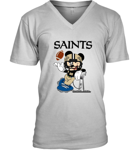 NFL New Orleans Saints Mickey Mouse Disney Super Bowl Football T