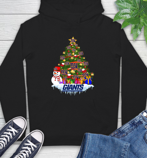 New York Giants Merry Christmas NFL Football Sports Hoodie - Image 3