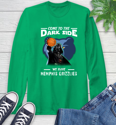 NBA Come To The Dark Side We Have Memphis Grizzlies Star Wars Darth Vader Basketball Long Sleeve T-Shirt 8