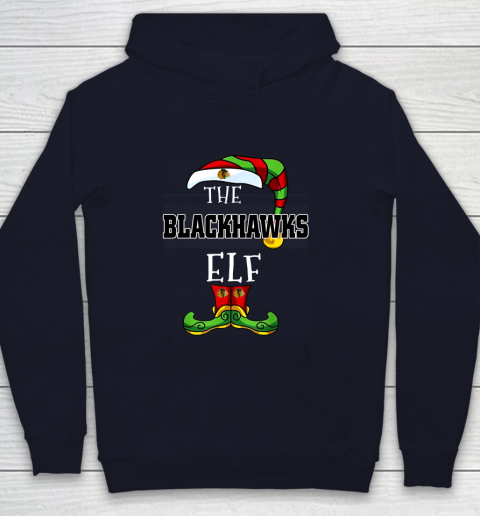 Chicago Blackhawks Christmas ELF Funny NHL Youth Hoodie 3 Chicago Blackhawks Christmas ELF Funny NHL Youth Hoodie - Image 3