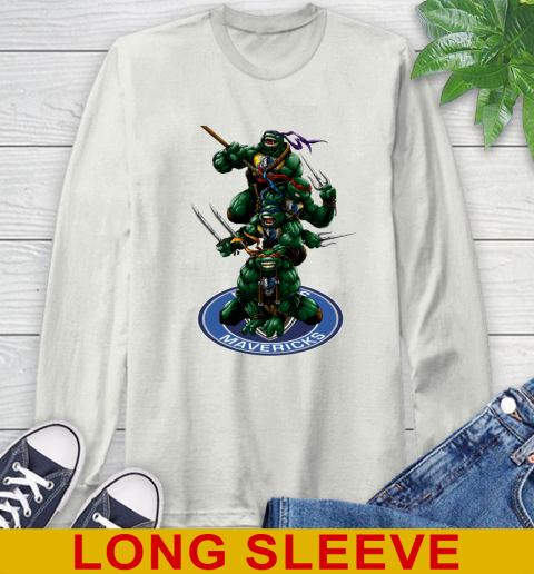 NBA Basketball Dallas Mavericks Teenage Mutant Ninja Turtles Shirt Long Sleeve T-Shirt 12