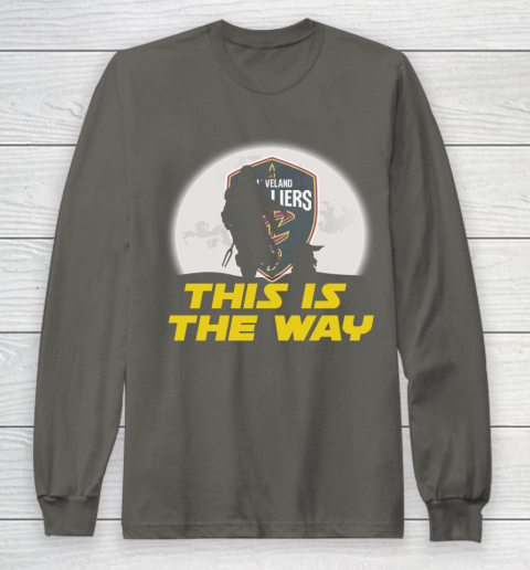 Cleveland Cavaliers NBA Basketball Star Wars Yoda And Mandalorian This Is The Way Long Sleeve T-Shirt 5