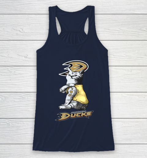NHL My Cat Loves Anaheim Ducks Hockey Racerback Tank 8