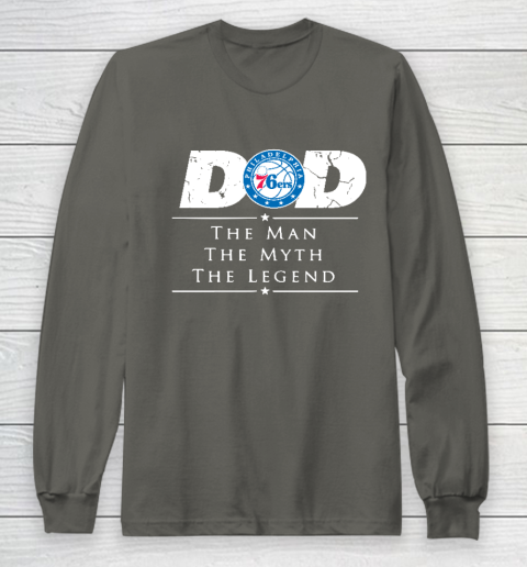 Philadelphia 76ers NBA Basketball Dad The Man The Myth The Legend Long Sleeve T-Shirt 5
