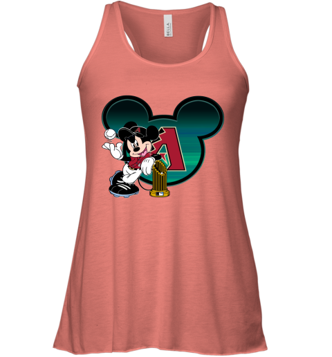 MLB Arizona Diamondbacks The Commissioner's Trophy Mickey Mouse Disney Baseball T Shirt MyI1kuVEFJq flowy tank 32 95 151514 front coral
