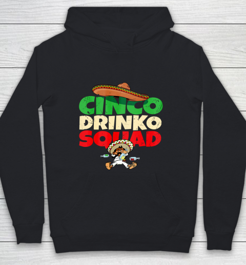 Cinco Drinko Squad Drinking Party Fiesta Funny Cinco de Mayo Youth Hoodie
